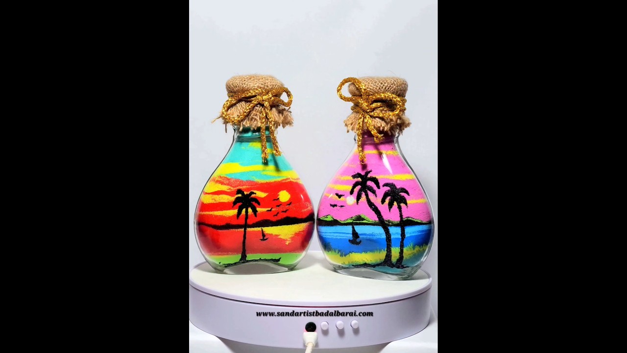 homedecor Sand Art Bottle #homedecor #art #love #sandart #corporategift #gift Made in India 🇮🇳