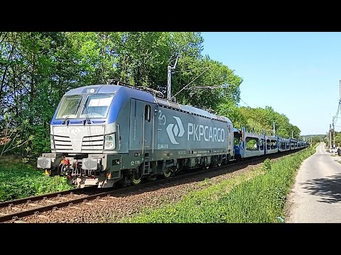 [RP1] Vectron EU46-510 z autolawetami w Orzeszu Jaśkowicach