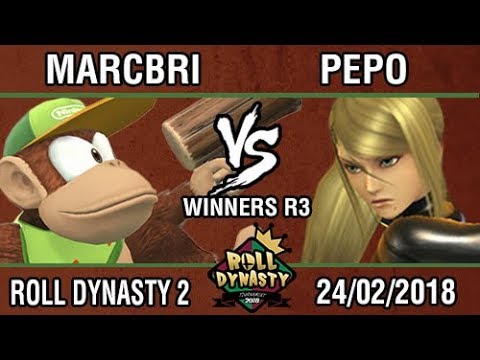 [Roll Dynasty Tournament 2] Marcbri (Diddy Kong) vs Pepo (ZSS, Fox) - Winners R.3