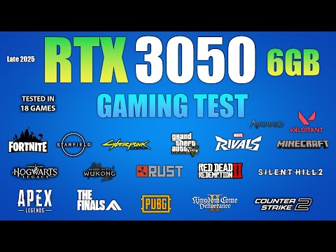 RTX 3050 6GB : Test in 18 Games - RTX 3050 6GB Gaming