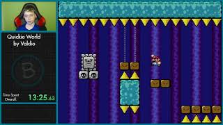 Awesome Beginner Kaizo Hack - Quickie World full playthrough
