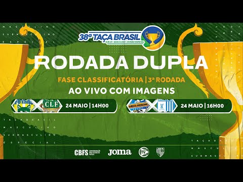 Taça Brasil Sub20 Masculino - Rodada Dupla - Jogo 9 e 10 da 3ª Rodada - Ao vivo