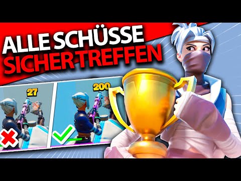 SO TRIFFST DU ALLE SCHÜSSE IN FORTNITE! - (SCHNELL AIMING VERBESSERN IN FORTNITE)