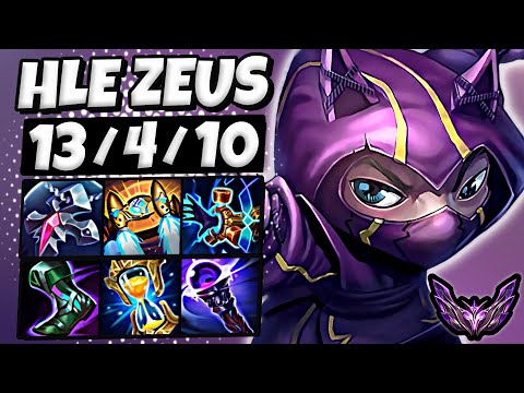 HLE Zeus Kennen vs Rumble [ TOP ] Patch 25.24 Korea Master