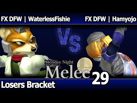 MNM 29 Melee - FX DFW | WaterlessFishie (Fox) vs FX DFW | Hamyojo (Sheik) - Losers Bracket