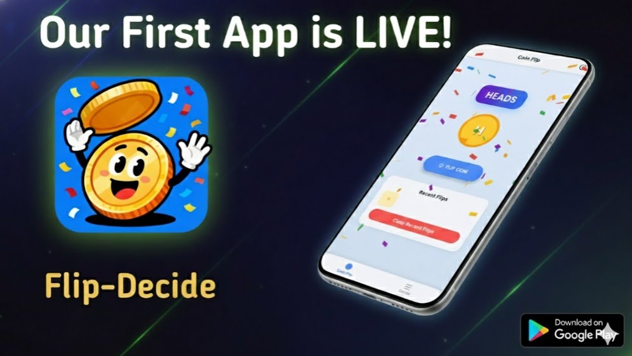 🚀 Official Launch! Flip-Decide App – Now Available on Google Play Store | NeuroNova Tech