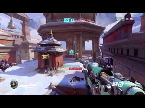 Overwatch 1st Expansion Gameplay pt3 - To Snipe or Support w/Ana?