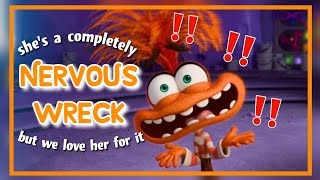 Anxiety being a total disaster in Inside Out 2 for over 8 and a half minutes straight 🧡