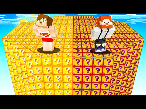 Minecraft ama AVENGERS ŞANS BLOKLARI AÇIYORUZ