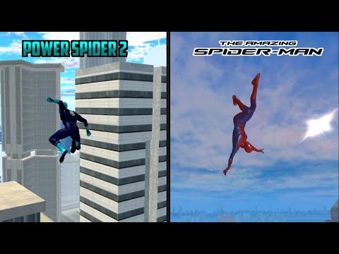 Amazing spider man Vs Power spider 2 | web swinging,wall climbing comparison!