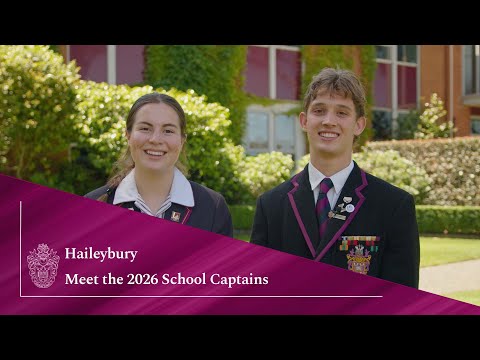 Haileybury - Meet the 2026 School Captains