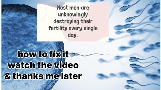 causes of infertility in male | male infertility treatment | how to fix it | @Elearning_723