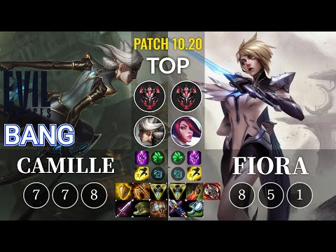 EG Bang Camille vs Fiora Top - KR Patch 10.20