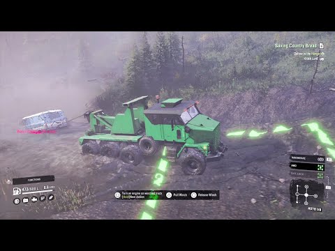 Saving Country Bread With Modded Trucks! #snowrunner #4k #ps5