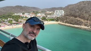 Cruise Ship Sail Away LiveStream Q&A from Huatulco Mexico 🇲🇽