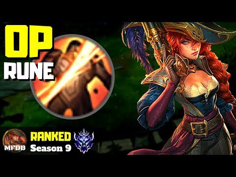 THIS RUNE IS OP FOR LETHALITY MISS FORTUNE - League of Legends (Season 9)