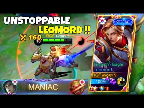 MANIAC !! UNSTOPPABLE LEOMORD! - Avory | MLBB