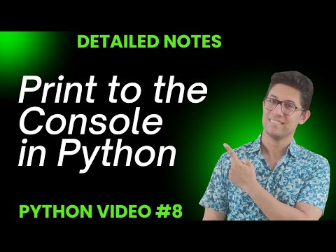 Python Basics Print To Console