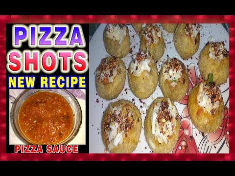 PIZZA SHOTS - New Recipe -also How to make Pizza Sauce -Very Innovative Recipe to make at HOME - Kid Video