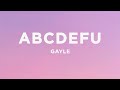 GAYLE Abcdefu Lyrics