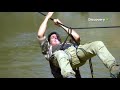 Discovery Bear Grylls And Akshay Kumar Bollywood Star In A Discovery Play In Forest