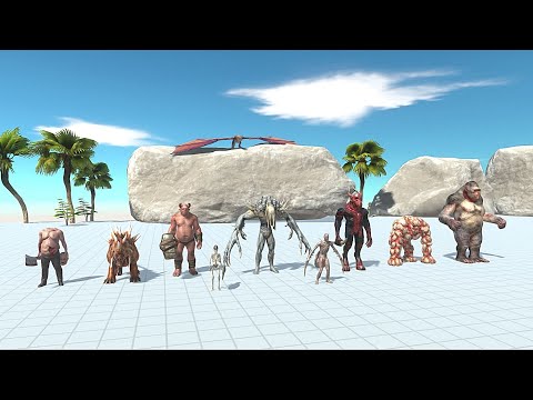 INFERNALS WITH DRAGON WITH GORO VS 2X FACTION - Animal Revolt Battle Simulator