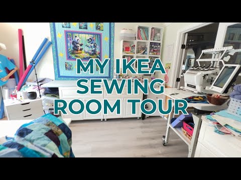 Sewing Room Tour with IKEA Cabinets 🧵 | Budget-Friendly Craft Room Organization Ideas