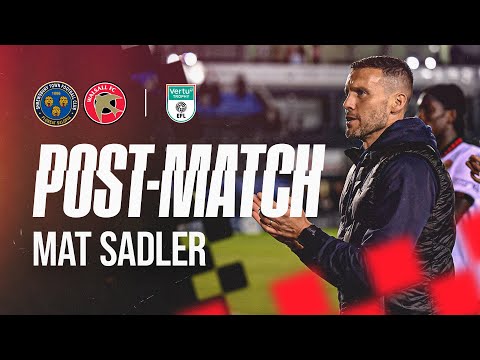 Post-match: Mat Sadler reflects on proud night at Shrewsbury Town