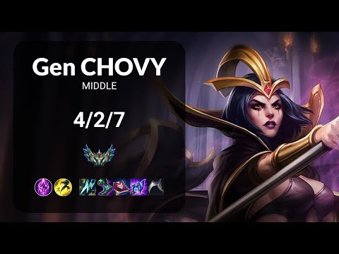 Gen Chovy LeBlanc vs Tristana MIDDLE - KR  Patch 13.16