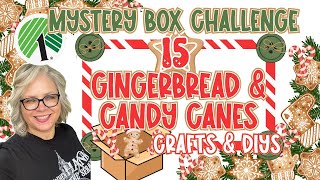 🎄❤️ 15 GINGERBREAD & CANDY CANES CRAFTS & DIYS || DOLLAR TREE Mystery Box Challenge Oct. 2025