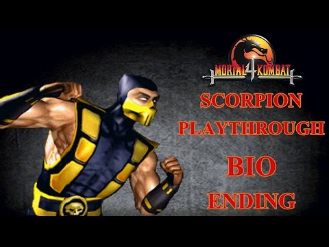 Mortal Kombat 4 - Scorpion Playthrough + BIO & Ending