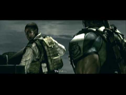 Resident Evil 5-Cut Scene 28-Boat Majini Appear