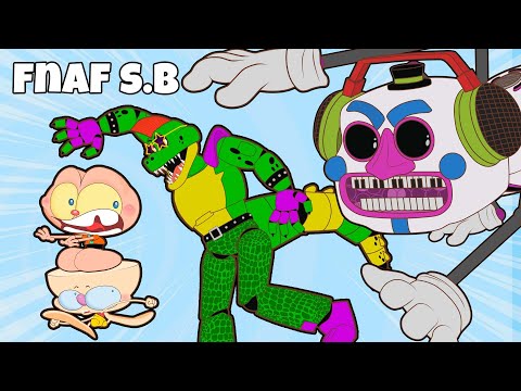 Mongo e Drongo em FNAF Security Breach Parte 16 - Five Nights at Freddy's em Desenho Animado