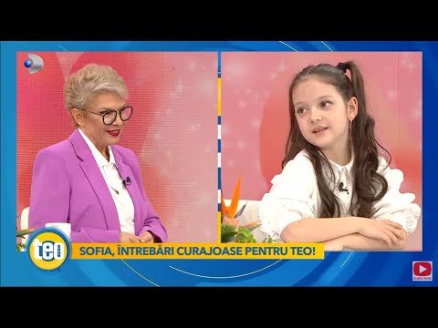 Teo Show(23.04) -Sofia, fiica Biancai Dragusanu si a lui Victor Slav, intrebari curajoase pentru Teo