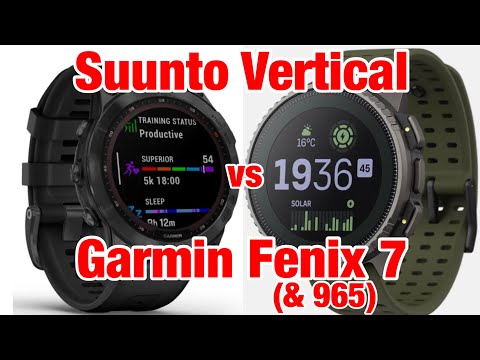 Suunto Vertical vs Garmin Fenix 7 (& FR 965) - Can Suunto Keep Up?