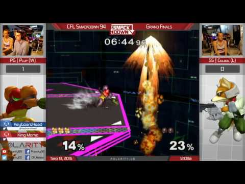 CFL Smackdown 94 Melee - PG Plup (Sheik, Samus) vs SS Colbol (Fox) - Grand Finals
