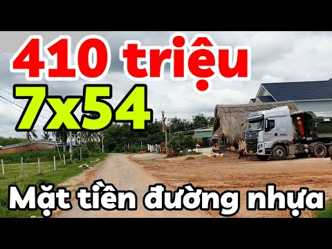 Bán đất đường nhựa 7x54 giá rẻ 410 triệu có thổ cư ở Hảo Đước Tây Ninh xây nhà mái Thái sân vườn đẹp