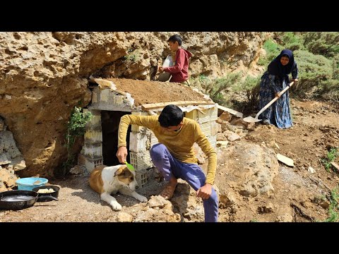*Taybeh Family Collaboration for the Love of Animals: Building a Dog House Next to the Cave*🦮