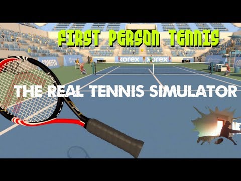 first person tennis vr