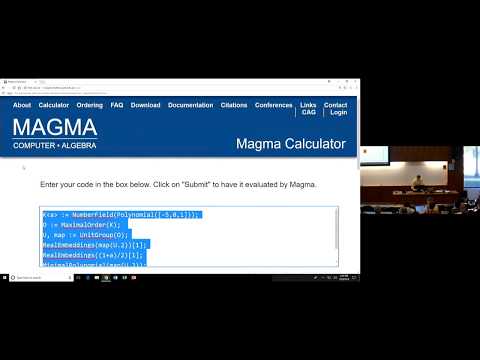 CTNT 2018 - "Computational Number Theory" (Lecture 2) by Harris Daniels