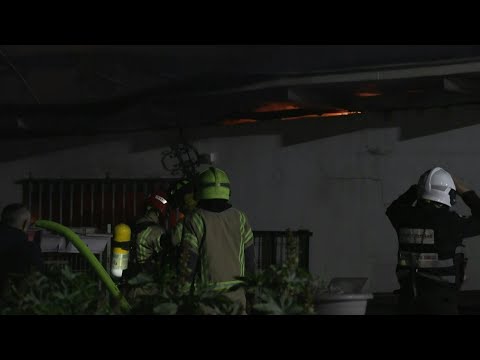 Video Thumbnail: Fire in a residential area near Tel Aviv after rocket interception | AFP