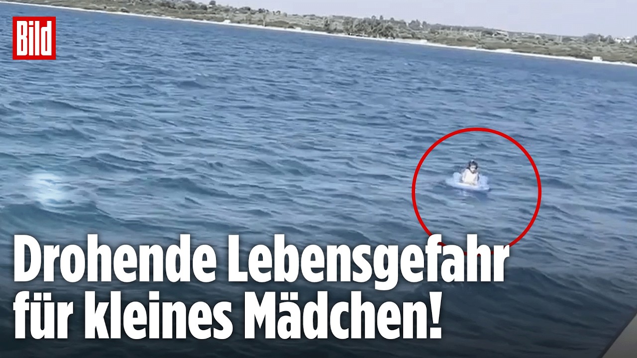 TÜRKEI: Kleines Kind treibt auf Luftmatratze aufs offene Meer!