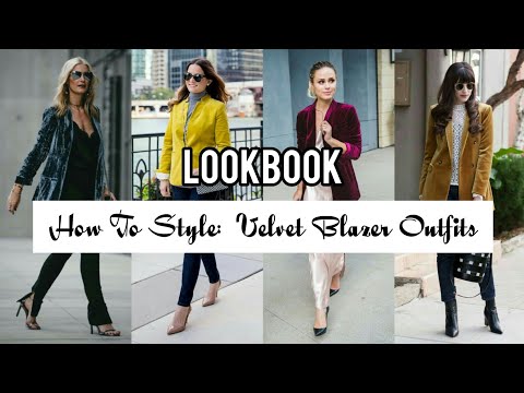 How To Wear a Velvet Blazer | Velvet Blazer Outfits |...