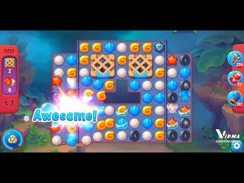 Fishdom. 9252 hard level no boosters and diamonds. 11 moves