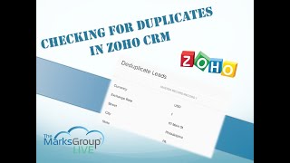 How to De-Duplicate in Zoho CRM