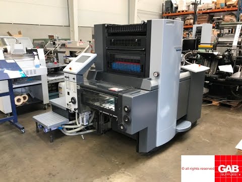 2011 Heidelberg Speedmaster SM 52 1 one color offset for sale with numbering and perforating attachm