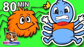 Itsy Bitsy Spider, Incy Wincy Spider & More | 80 Mins Nursery Rhyme Compilation | Baby Kids Songs