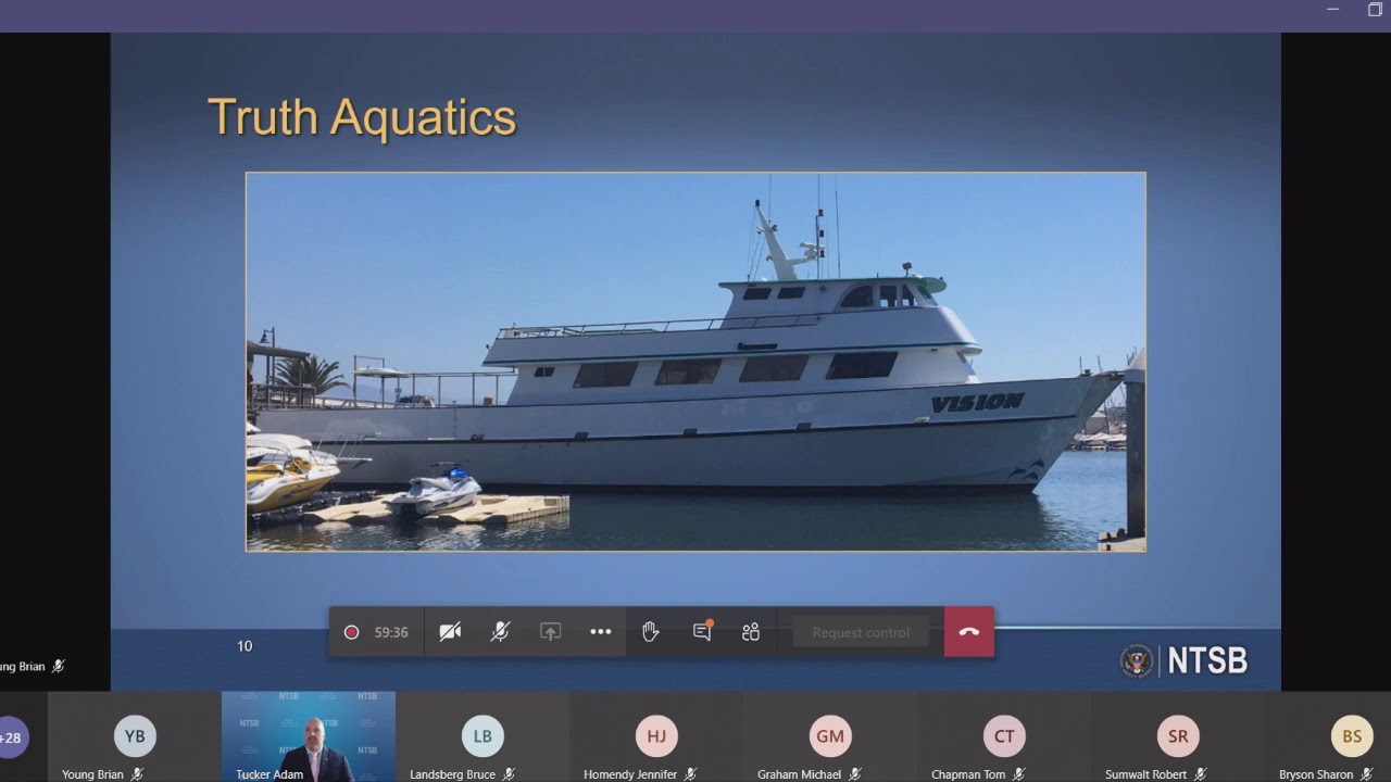 Board Meeting: Fire Aboard Small Passenger Vessel Conception