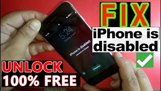 How to Unlock Disabled iPhone 6/6s without iTunes/passscode | Fix Disabled Iphone 6/6s NO DATA LOSS