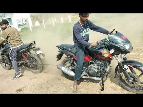 Bajaj pulsar 150 twin disk vs hero honda hunk / tochan muqabla /power of pulsar / power of hunk